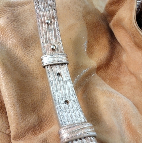 Brahmin Retired Harlow Tan Rosario Drawstring Bag - Picture 8 of 15